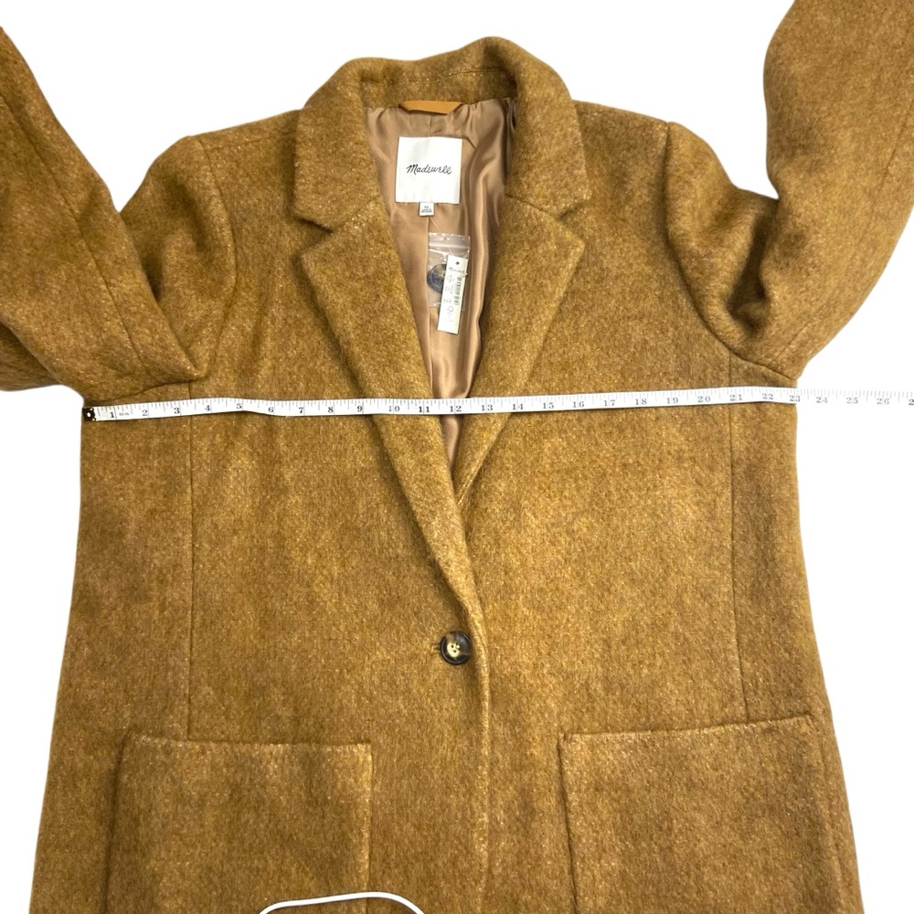 NWT Madewell Boucle Larsen Blazer Jacket Toffee Melange XL - Picture 10 of 15